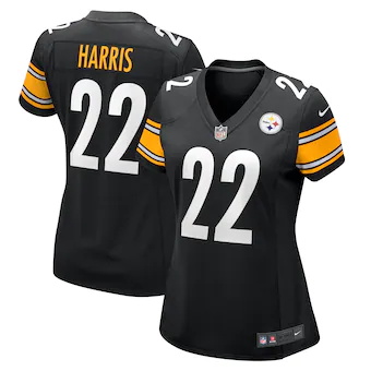 womens nike najee harris black pittsburgh steelers team gam